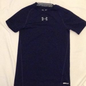 Sports shirt, navy blue.